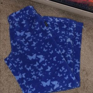 TWO Calvin Klein fleece bottoms $14 each.